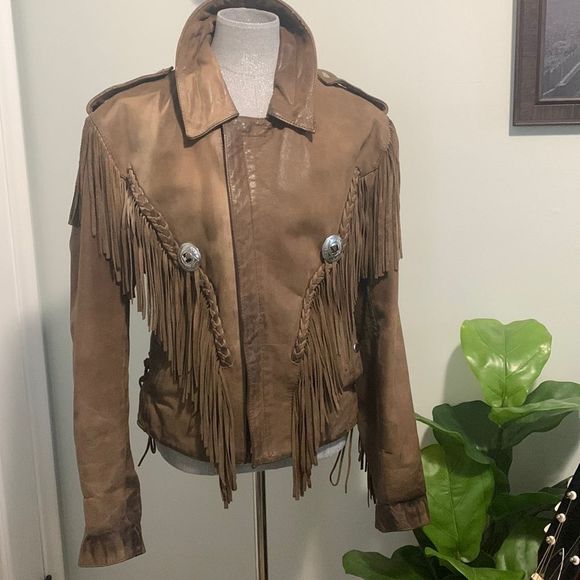 Open Road For Wilsons Jackets & Blazers - Vtg Open Road For Wilsons Extremely Distressed Western Fringe Leather Jacket SM